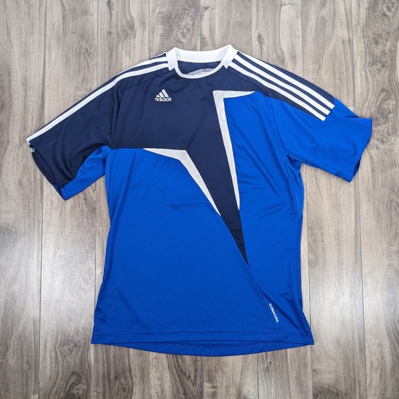 adidas Other - Adidas Navy Royal Blue ClimaCool Jersey Shirt Men's Medium